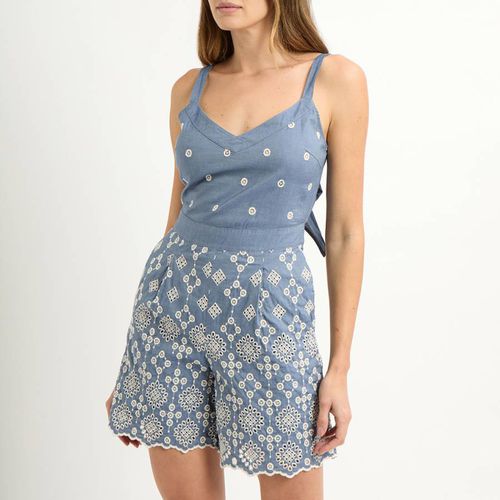 Giulia Blue Pattern Playsuit - Max&Co. - Modalova