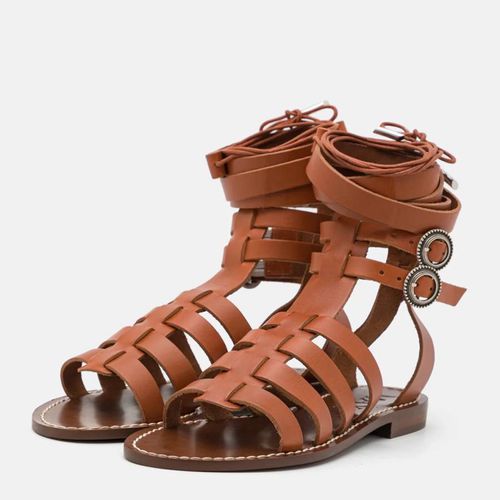Brown Palm Tie Sandals - Max&Co. - Modalova