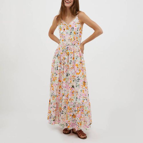 Multi Effluvio Cotton Floral Midi Dress - Max&Co. - Modalova