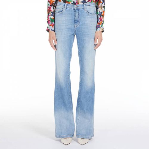 Blue Bootcut Cotton Jeans - Marella - Modalova