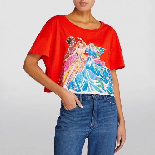 Red Sketch Graphic T-Shirt - Max&Co. - Modalova