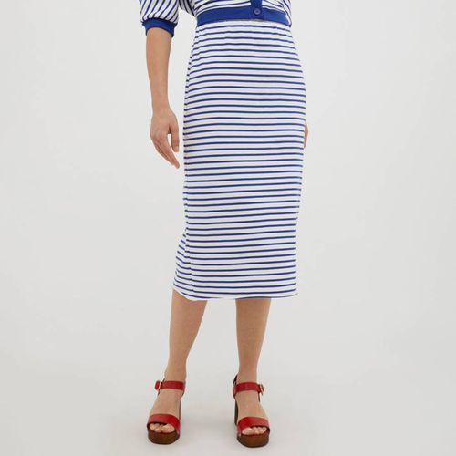 Navy/White Michelle Stripe Cotton Skirt - Max&Co. - Modalova