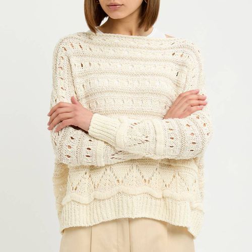 Cream Platino Knit Jumper - Max&Co. - Modalova