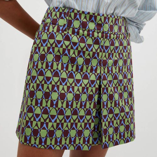 Green Brigitta Cotton Pattern Skirt - Max&Co. - Modalova