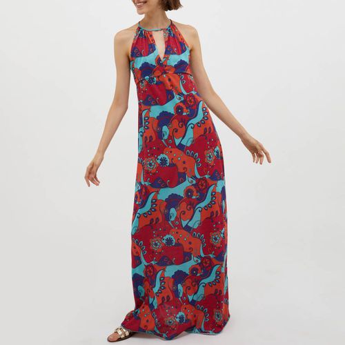 Red/Blue Achillea Pattern Maxi Dress - Max&Co. - Modalova