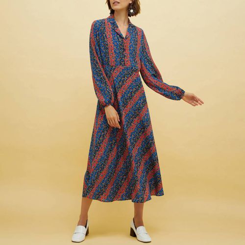 Multi Kayes Pattern Silk Midi Dress - Max&Co. - Modalova