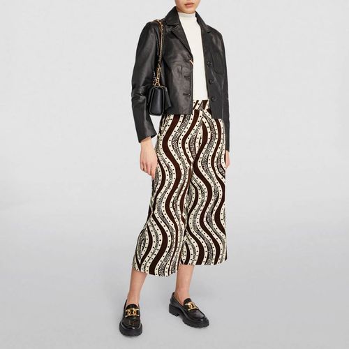 Black/White Kolokani Cotton Pattern Trousers - Max&Co. - Modalova