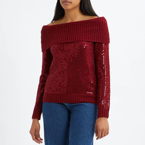 Brio Off Shoulder Wool Blend Jumper - Pennyblack - Modalova