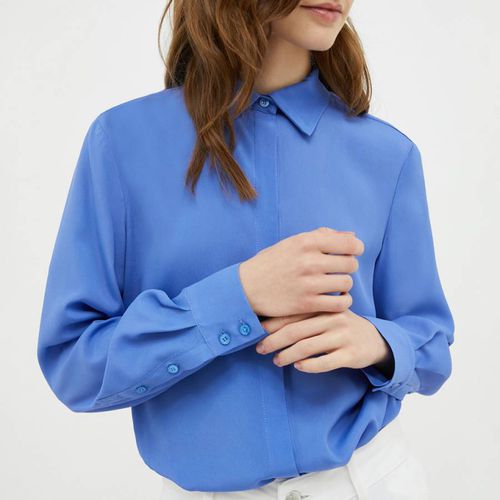 Blue Ifarcito Silk Blend Shirt - Max&Co. - Modalova