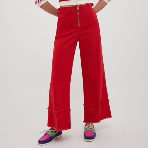 Red Ferro Cotton Wide Leg Jeans - Max&Co. - Modalova