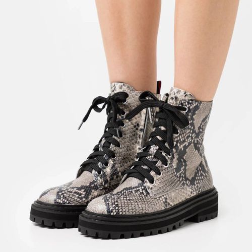 Black/Grey Nascere Snake Print Boots - Max&Co. - Modalova