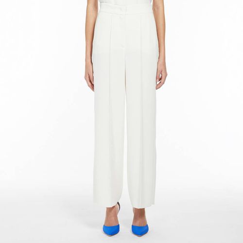 White Leonida Wide Leg Trousers - Marella - Modalova