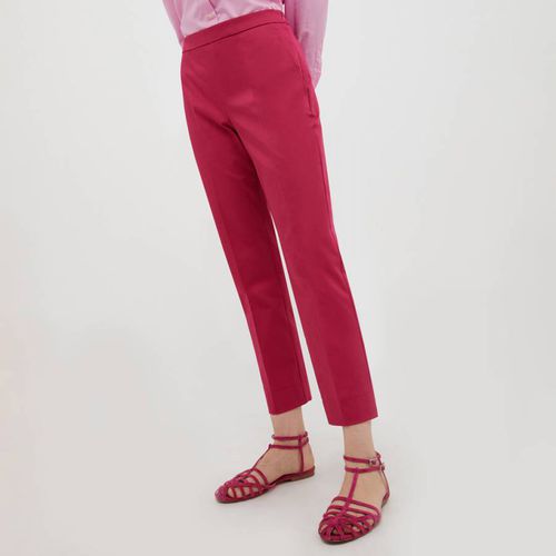 Pink Quaterna Cotton Straight Trousers - Max&Co. - Modalova