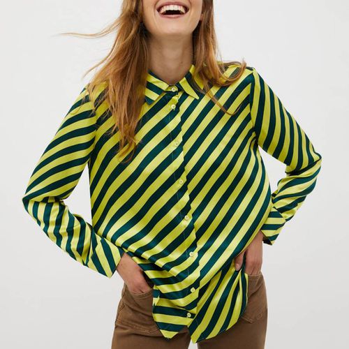 Green Flaminia Stripe Silk Shirt - Max&Co. - Modalova