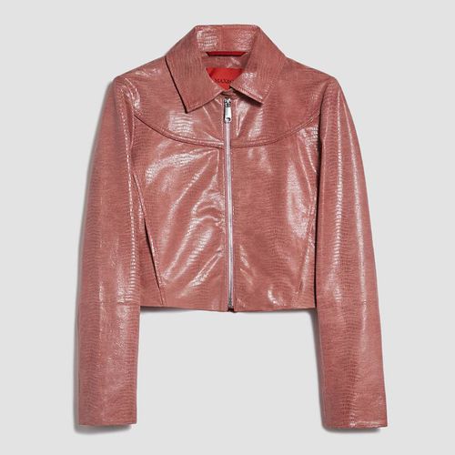 Pink Nocciola Leather Jacket - Max&Co. - Modalova