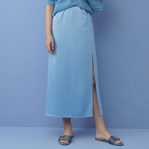 Blue Nogal Ruched Skirt - Marella - Modalova