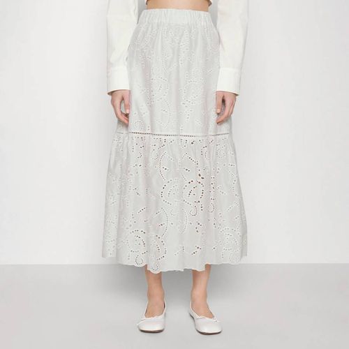 White Linea Cotton Midi Skirt - Max&Co. - Modalova