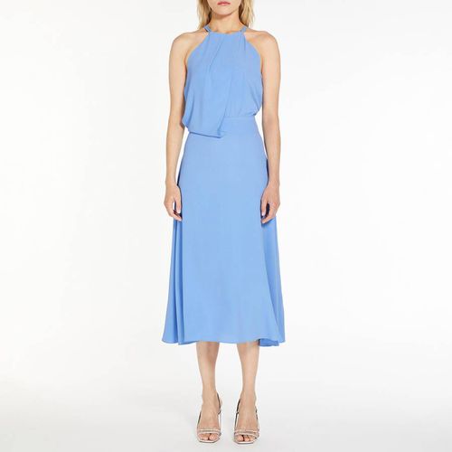 Blue Infante Silk Blend Midi Dress - Marella - Modalova