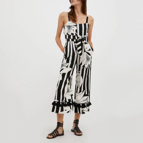 Black/White Lirica Pattern Jumpsuit - Max&Co. - Modalova
