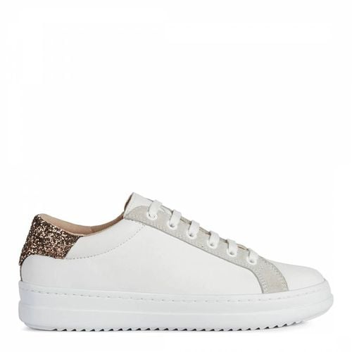 White Leather Pontoise Trainer - Geox - Modalova