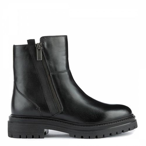 Black Leather D Iridea Ankle Boot - Geox - Modalova
