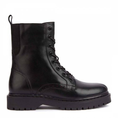 Black Leather Bleyze Ankle Boot - Geox - Modalova