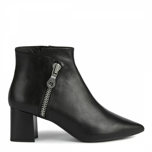 Black Leather Bigliana Ankle Boot - Geox - Modalova