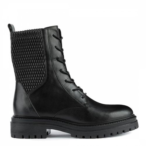 Black Leather D Iridea Ankle Boot - Geox - Modalova