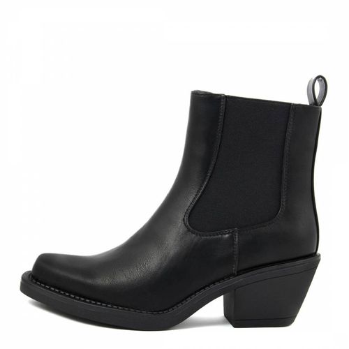 Black Heeled Western Ankle Boots - Triple Sun - Modalova