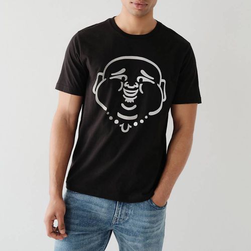 Buddha Face Logo Cotton T-Shirt - True Religion - Modalova