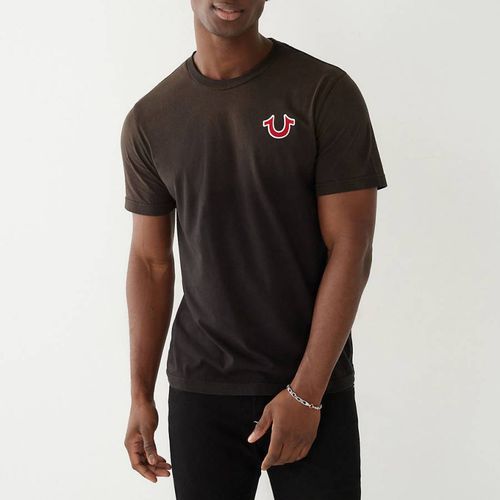 Brown Back Design Cotton T-Shirt - True Religion - Modalova