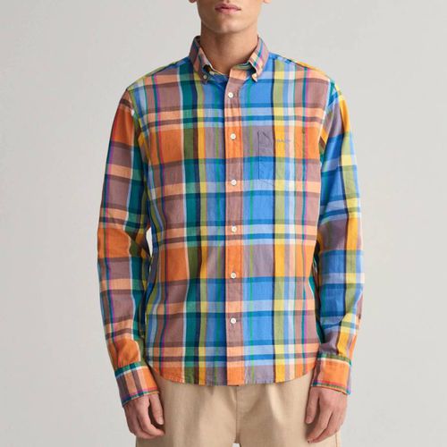 Multi Regular Check Madras Cotton Shirt - Gant - Modalova