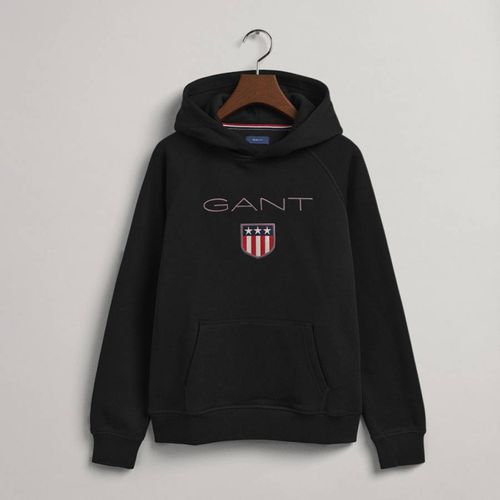 Teen Boy's Black Gant Shield Hoodie - Gant - Modalova