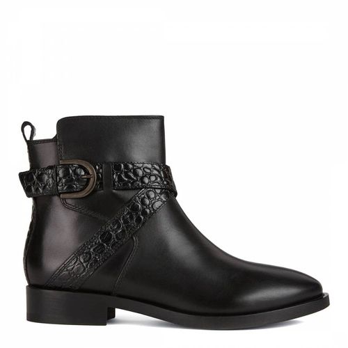 Leather Donna Croc Ankle Boots - Geox - Modalova
