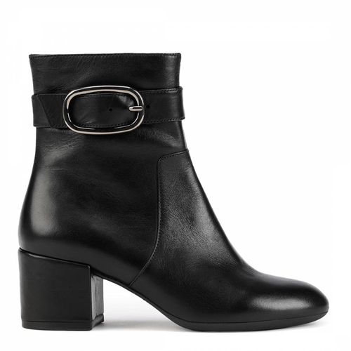 Black Leather Eleana Ankle Boot - Geox - Modalova