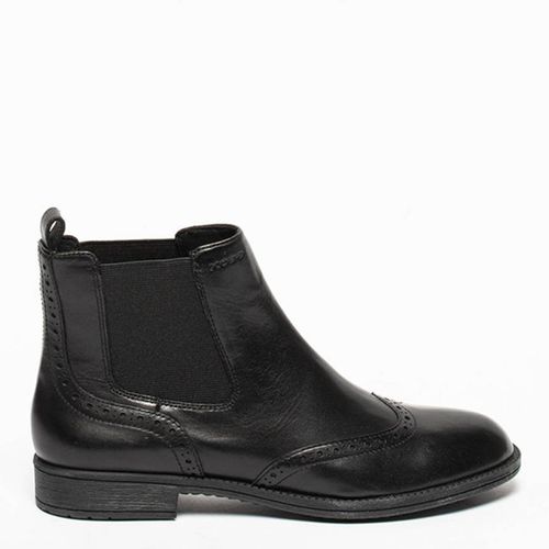 Black Leather Jaylon Ankle Boot - Geox - Modalova