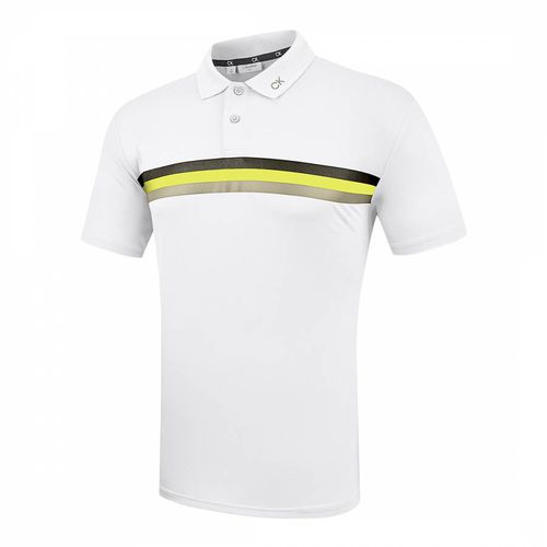 White Calvin Klein Golf Polo Shirt - Calvin Klein Golf - Modalova