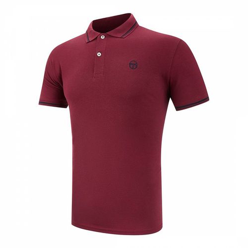 Burgundy Cotton Polo Shirt - Sergio Tacchini - Modalova