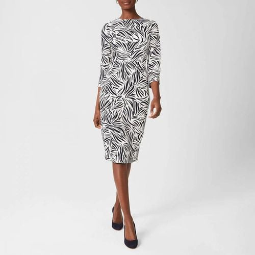 Navy Aleena Printed Dress - Hobbs London - Modalova