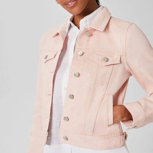Pink Mariam Cotton Denim Jacket - Hobbs London - Modalova