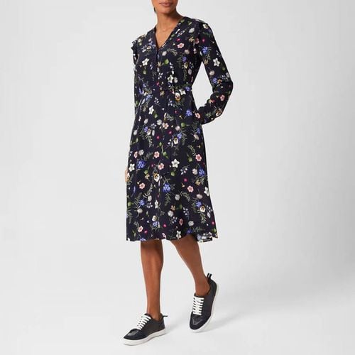 Navy Florentine Midi Dress - Hobbs London - Modalova