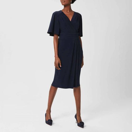 Navy Coralie Midi Dress - Hobbs London - Modalova