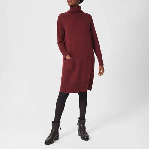 Red Maddie Wool Cotton Blend Dress - Hobbs London - Modalova