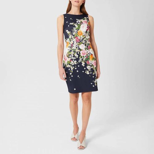 Navy Moira Floral Dress - Hobbs London - Modalova