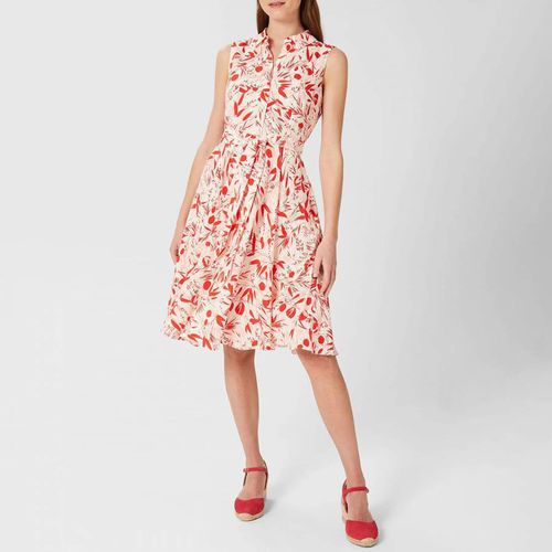 Red/White Belinda Printed Dress - Hobbs London - Modalova