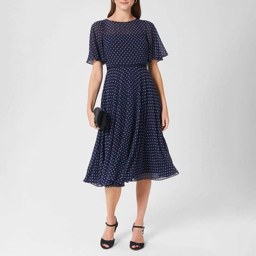 Navy Eleanor Midi Dress - Hobbs London - Modalova