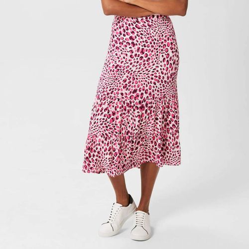 Pink Cici Printed Skirt - Hobbs London - Modalova