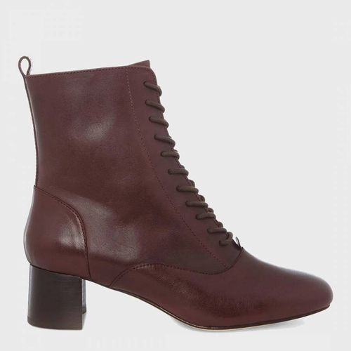 Brown Issy Lace Up Leather Boots - Hobbs London - Modalova
