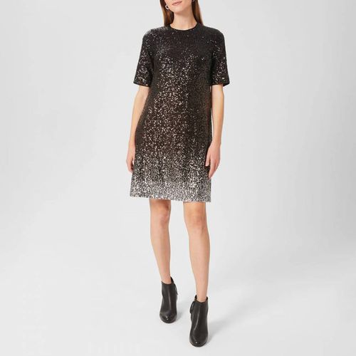 Black/Silver Reece Sequin Dress - Hobbs London - Modalova