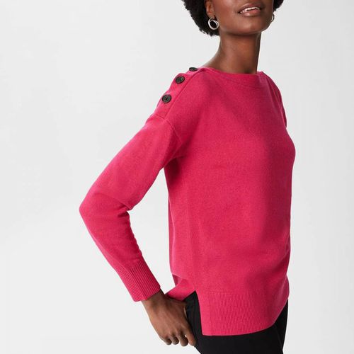 Pink Kayley Wool Blend Jumper - Hobbs London - Modalova